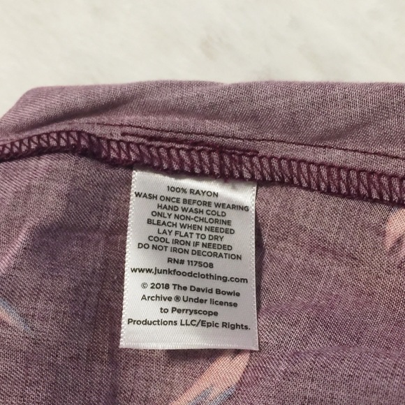 90’s David Bowie Button Down Hi-Low Skater Dress - Picture 5 of 8